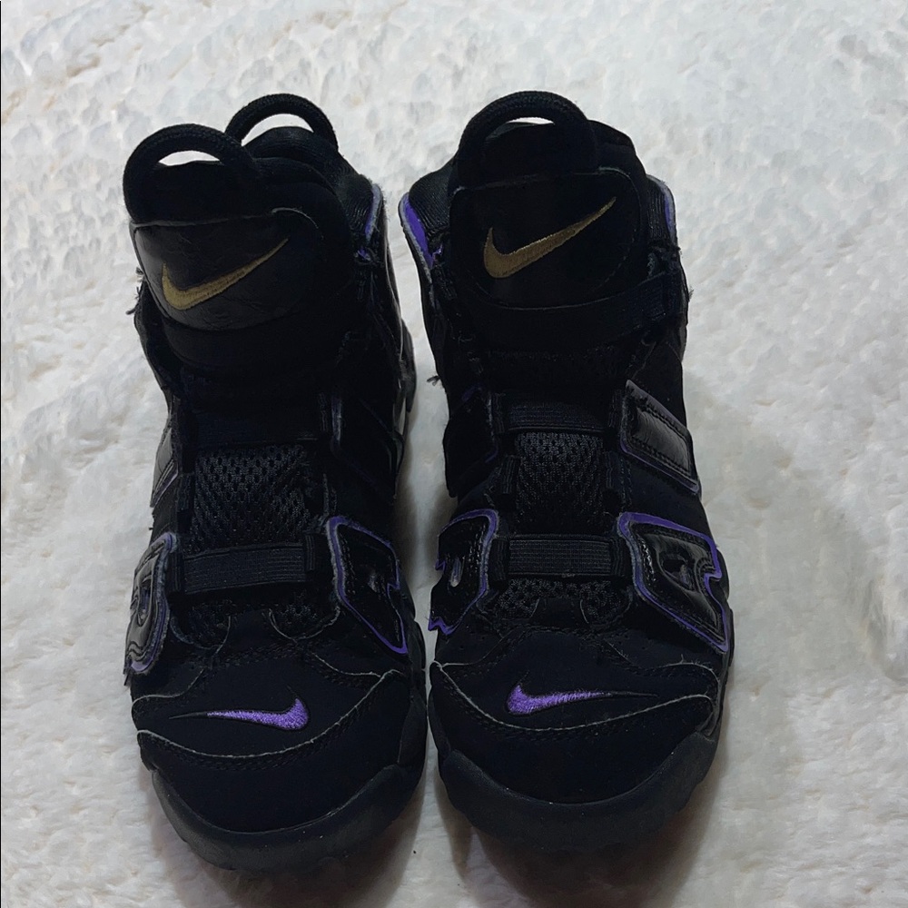 Nike UpTempo Black and Purple